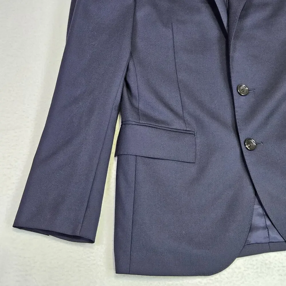 J.Crew Loro Piana Ludlow Blazer Mens 34S Slim Navy Wool Suit Jacket Quiet Luxury